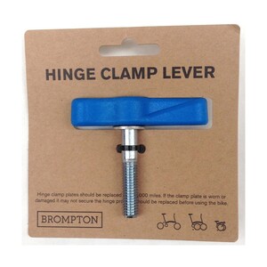 Brompton Hinge Clamp Lever/Bolt Assy, Blue